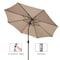 Nature Spring Nature Spring 9 Foot Auto-Tilt Patio Umbrella - Beige 550839WLG - alternate 2